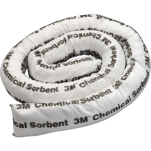 Chemical Sorbent Mini-Boom, Hazmat, 8' L x 3" W, 15.5 gal Absorbancy Les Fournitures Industrielles Méga
