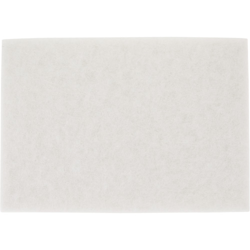 TopLine Speed Floor Pad, 14" x 20", Buffing/Cleaning/Polish, White Les Fournitures Industrielles Méga