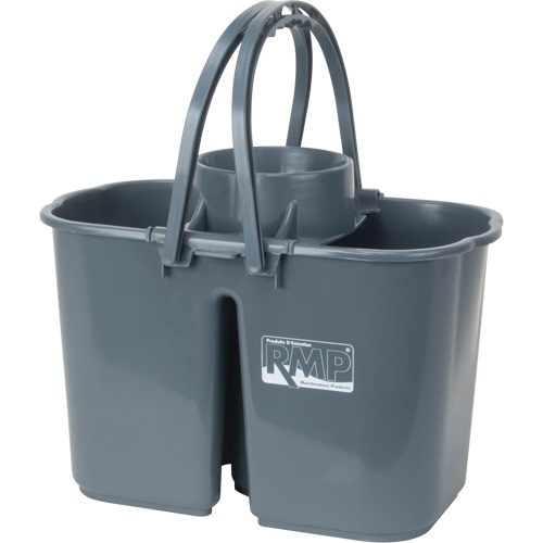 Mop Pail & Wringer, Strainer, 3.75 US Gal.(15 Quart), Grey Les Fournitures Industrielles Méga
