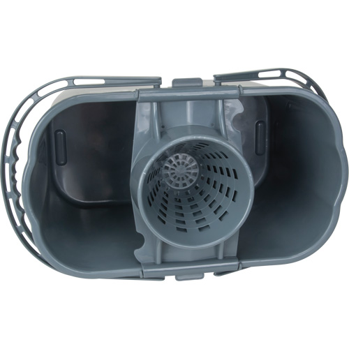 Mop Pail & Wringer, Strainer, 3.75 US Gal.(15 Quart), Grey Les Fournitures Industrielles Méga