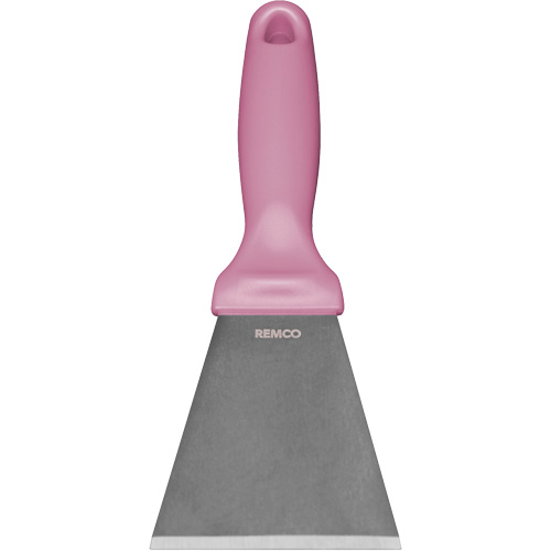 Large Stainless Steel Scraper, Pink, 3" W x 9" L Les Fournitures Industrielles Méga