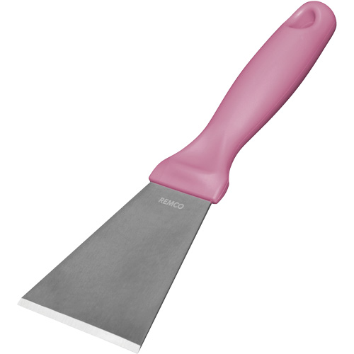 Large Stainless Steel Scraper, Pink, 3" W x 9" L Les Fournitures Industrielles Méga