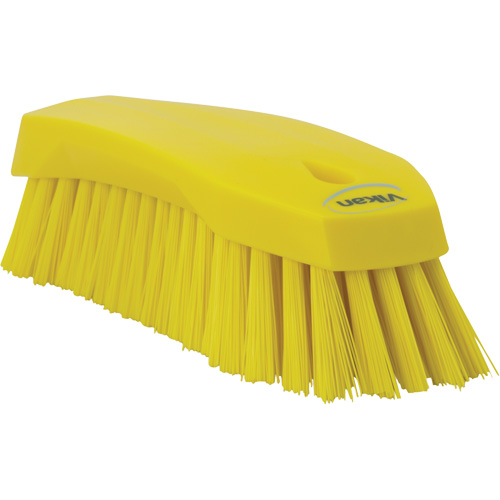 Grande brosse &agrave; main oblique, Soies Ferme, Longueur de 8", Jaune Les Fournitures Industrielles Méga