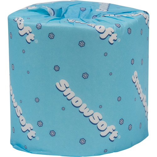 Papier hygi&eacute;nique de premi&egrave;re qualit&eacute; Snow Soft, 2 Pli, 420 Feuilles/Rouleu, Longueur 122', Blanc Les Fournitures Industrielles Méga