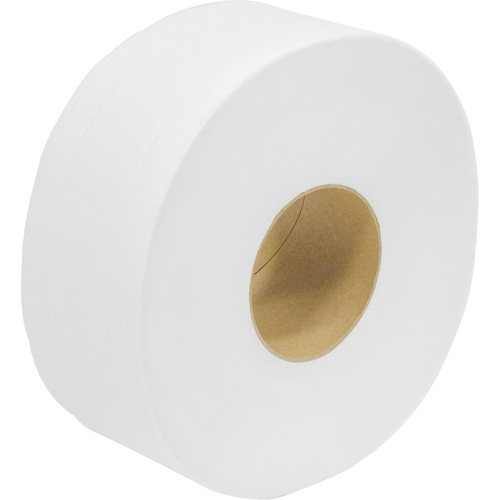Papier hygi&eacute;nique de premi&egrave;re qualit&eacute; Snow Soft JRT, Rouleau G&eacute;ant, 2 Pli, Longueur 1000', Blanc Les Fournitures Industrielles Méga