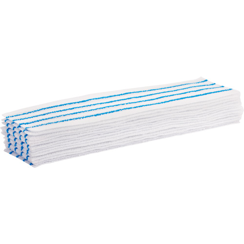 Tampon vadrouille jetable, Style Boucles et crochets, Microfibre, 18" lo x 4" la Les Fournitures Industrielles Méga