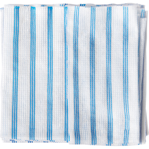 Disposable Single-Use Cloths, Microfibre, Blue/White Les Fournitures Industrielles Méga