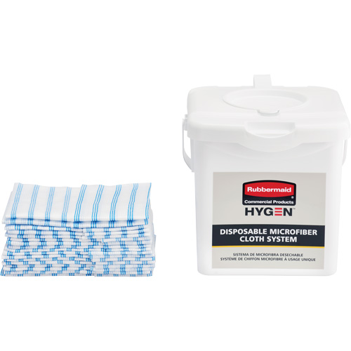 Seau de chargement pour chiffons microfibres, Blanc Les Fournitures Industrielles Méga