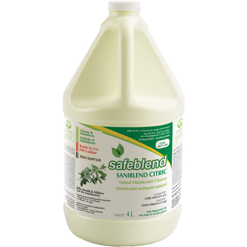 CITRIC Peppermint Oil Disinfectant Cleaner, 4 L, Jug Les Fournitures Industrielles Méga