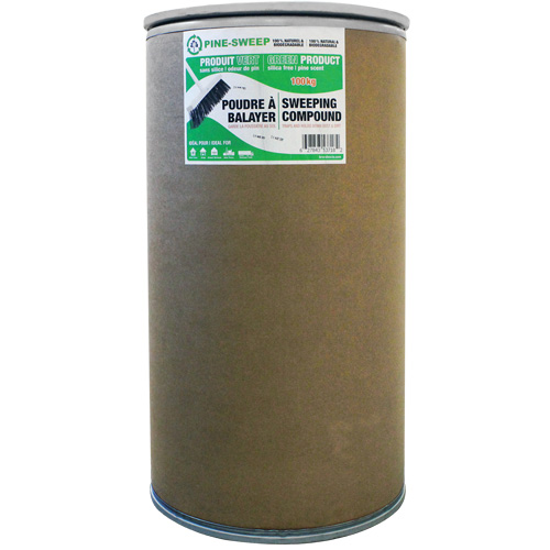 Pine Sweep Dust Buster Sweeping Compound, Drum, 220.46 lbs. (100 kg) Les Fournitures Industrielles Méga