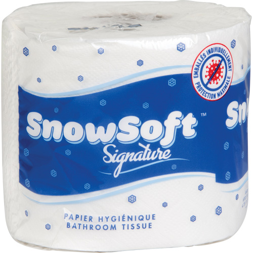 Snow Soft Premium Toilet Paper, 2 Ply, 600 Sheets/Roll, 145' Length, White Les Fournitures Industrielles Méga