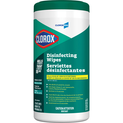 Lingettes d&eacute;sinfectantes, 75 lingettes Les Fournitures Industrielles Méga