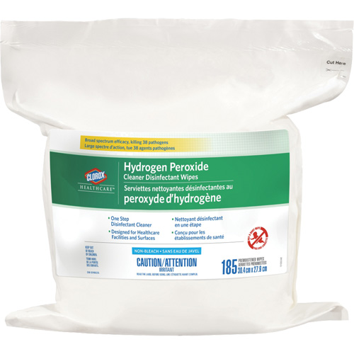 Healthcare&reg; Hydrogen Peroxide Cleaner Disinfecting Wipes, 185 Count Les Fournitures Industrielles Méga