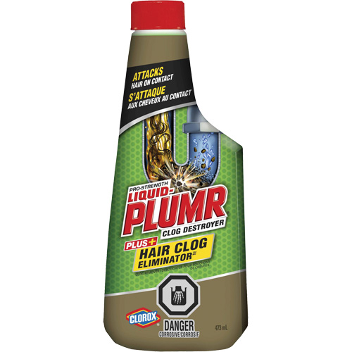 Produit d&eacute;bouchant pour bouchons de cheveux Liquid-Plumr Les Fournitures Industrielles Méga