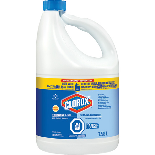 Disinfecting Liquid Bleach, 3.5 L, Jug Les Fournitures Industrielles Méga