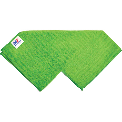 Chiffon de nettoyage, Microfibre, Vert Les Fournitures Industrielles Méga