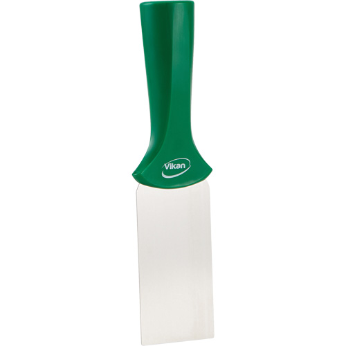 Handle-Mounted Stainless Steel Scraper, Green, 2" W x 8" L Les Fournitures Industrielles Méga