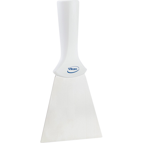Handle-Mounted Stainless Steel Scraper, White, 4" W x 8" L Les Fournitures Industrielles Méga