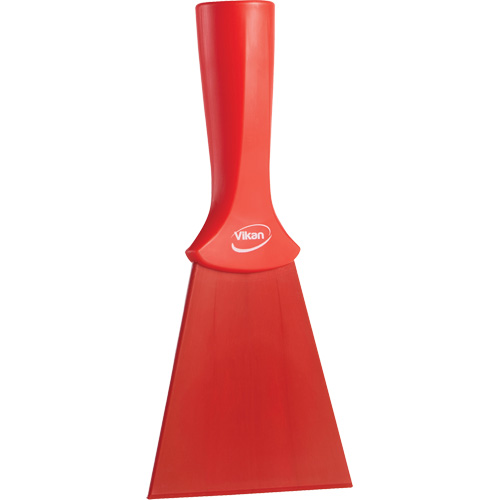 Grattoir en nylon avec poign&eacute;e filet&eacute;e, Rouge, 4" la x 8" lo Les Fournitures Industrielles Méga