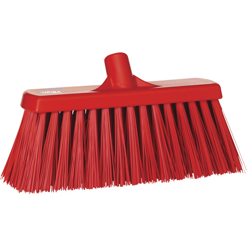 Balai-brosse robuste, Crins Ferme, 13", Polyester, Rouge Les Fournitures Industrielles Méga