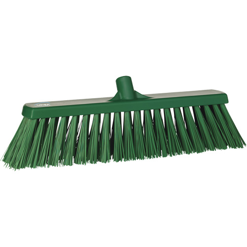 Balai-brosse robuste, Crins Ferme, 20", Polyester, Vert Les Fournitures Industrielles Méga