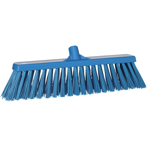 Balai-brosse robuste, Crins Ferme, 20", Polyester, Bleu Les Fournitures Industrielles Méga