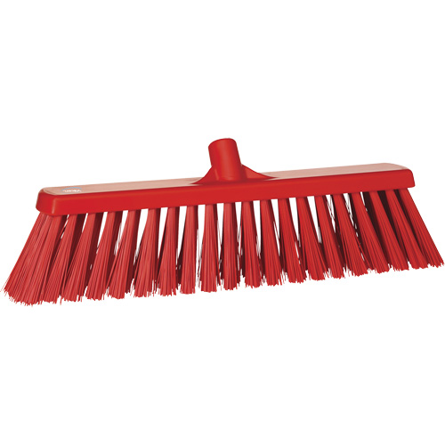 Balai-brosse robuste, Crins Ferme, 20", Polyester, Rouge Les Fournitures Industrielles Méga