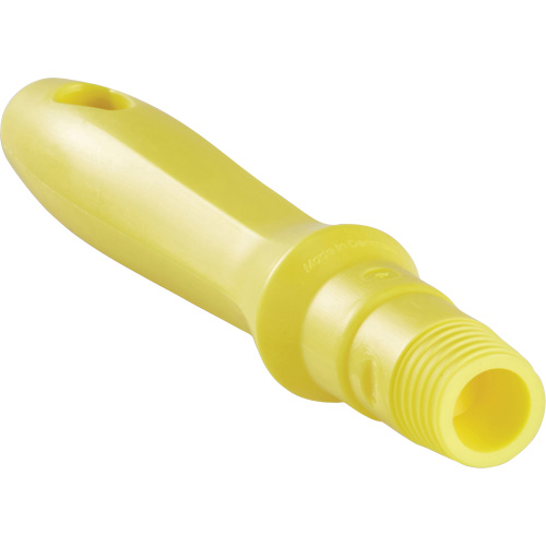 Mini Handle, Brush/Pad Holder/Scraper/Squeegee, Yellow, Standard, 6-1/4" L Les Fournitures Industrielles Méga