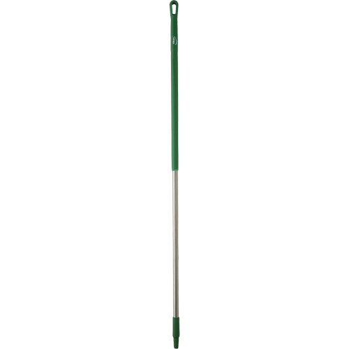 Handle, Broom/Brush/Pad Holder/Scraper/Squeegee, Green, Ergonomic, 59" L Les Fournitures Industrielles Méga