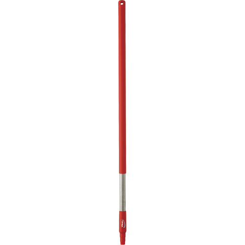 Handle, Broom/Brush/Pad Holder/Scraper/Squeegee, Red, Standard, 40" L Les Fournitures Industrielles Méga