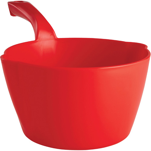 Round Bowl Scoop, Plastic, Red, 64 oz. Les Fournitures Industrielles Méga