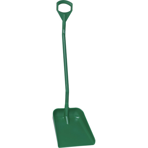 Ergonomic Large Blade Shovel, 51" Length, Plastic, Green Les Fournitures Industrielles Méga