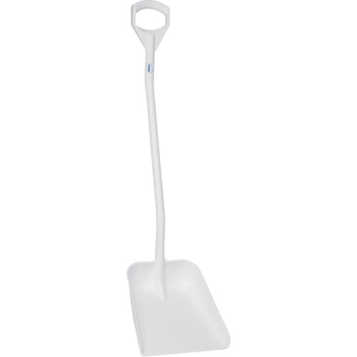 Pelle ergonomique &agrave; grande lame, Longueur de 51", Plastique, Blanc Les Fournitures Industrielles Méga