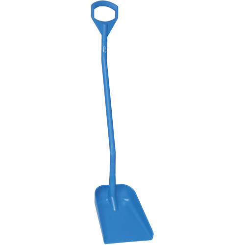 Ergonomic Small Blade Shovel, 50" Length, Plastic, Blue Les Fournitures Industrielles Méga
