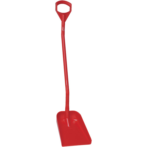 Ergonomic Small Blade Shovel, 50" Length, Plastic, Red Les Fournitures Industrielles Méga