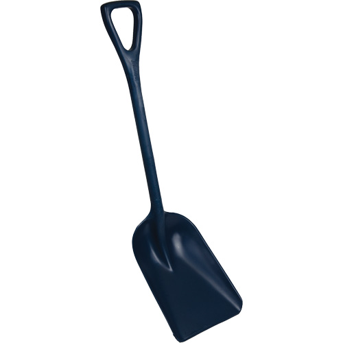Pelle monobloc perceptible par d&eacute;tecteur de m&eacute;tal, Lame 10" x 14", Longueur de 37-1/2", Plastique, Bleu Les Fournitures Industrielles Méga
