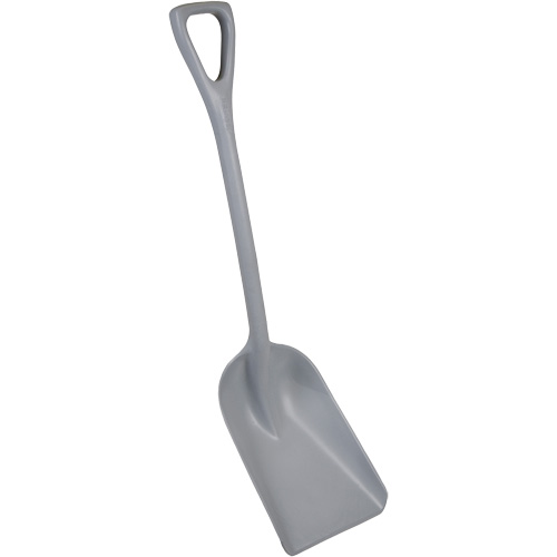 One-Piece Metal Detectable Shovel, 10" x 14" Blade, 37-1/2" Length, Plastic, Grey Les Fournitures Industrielles Méga