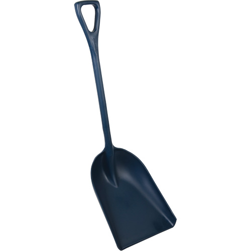 Pelle monobloc perceptible par d&eacute;tecteur de m&eacute;tal, Lame 13-3/4" x 17", Longueur de 42-1/2", Plastique, Bleu Les Fournitures Industrielles Méga