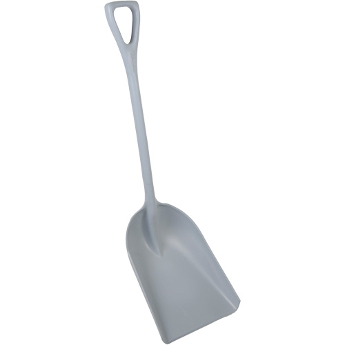 Pelle monobloc perceptible par d&eacute;tecteur de m&eacute;tal, Lame 13-3/4" x 17", Longueur de 42-1/2", Plastique, Gris Les Fournitures Industrielles Méga