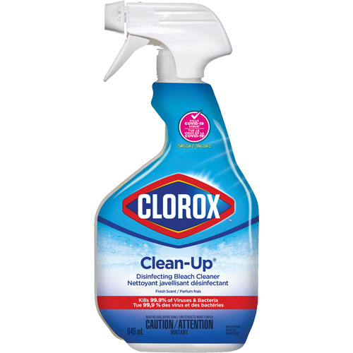 Nettoyant javellisant d&eacute;sinfectant Clean-Up en vaporisateur, 946 ml, Bouteille &agrave; g&acirc;chette Les Fournitures Industrielles Méga