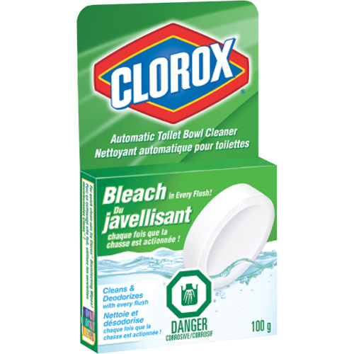 Nettoyant automatique &agrave; l'eau de Javel pour toilettes, 100 g, Tampon Les Fournitures Industrielles Méga