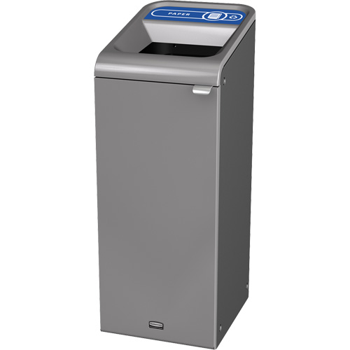 Conteneur pour d&eacute;chets de papier Configure, Vrac/Bord de rue/De bureau, Acier, 15 gal. US Les Fournitures Industrielles Méga