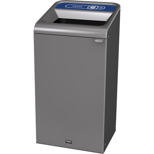 Configure Paper Waste Container, Bulk/Curbside/Deskside, Steel, 23 US gal. Les Fournitures Industrielles Méga