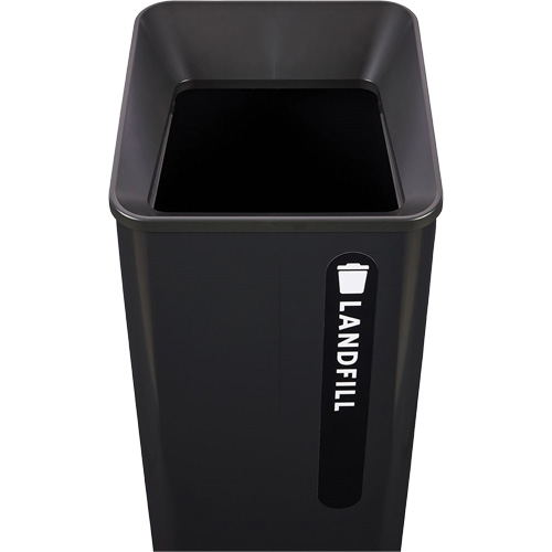 Bac d'ordures destin&eacute;s &agrave; l'enfouissement Sustain, Plastique/Acier, 23 gal. US Les Fournitures Industrielles Méga