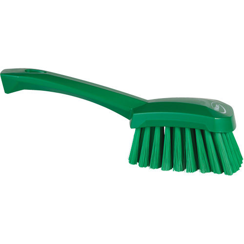 Brosse &agrave; r&eacute;curer avec manche court, Soies Doux, Longueur de 10-1/2", Vert Les Fournitures Industrielles Méga