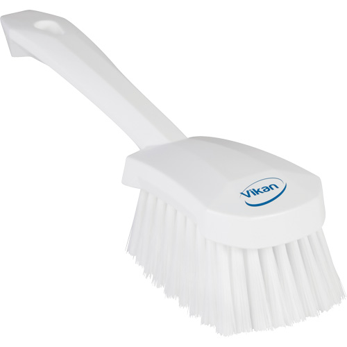 Short-Handled Washing Brush, Soft Bristles, 10-1/2" Long, White Les Fournitures Industrielles Méga