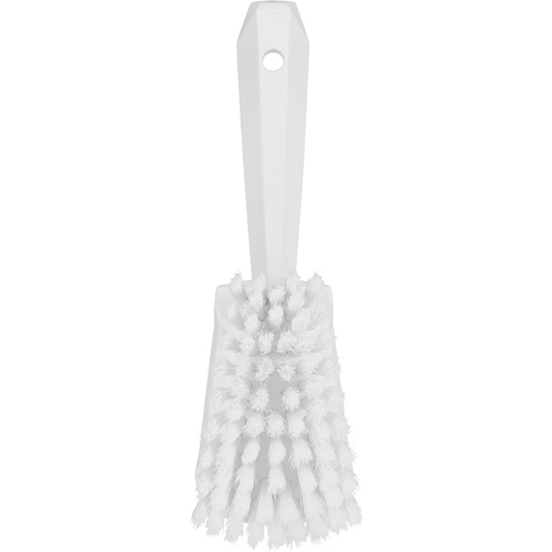Short-Handled Washing Brush, Soft Bristles, 10-1/2" Long, White Les Fournitures Industrielles Méga