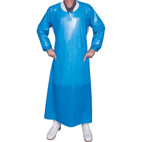 Blouse Top Dog de 6 mil, Grand, Bleu, Polyur&eacute;thane Les Fournitures Industrielles Méga