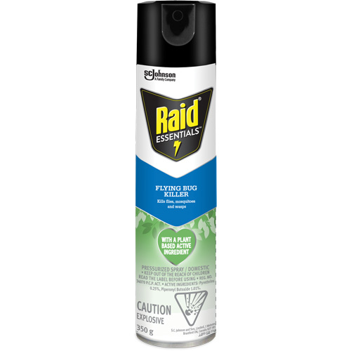Insecticide pour insectes volants Essentials Raid, 350 g, Canette a&eacute;rosol Les Fournitures Industrielles Méga