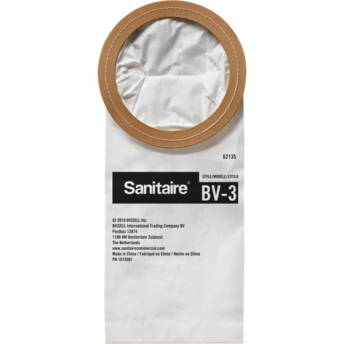 Sac en papier de qualit&eacute; sup&eacute;rieure BV-3 pour aspirateur dorsal Les Fournitures Industrielles Méga